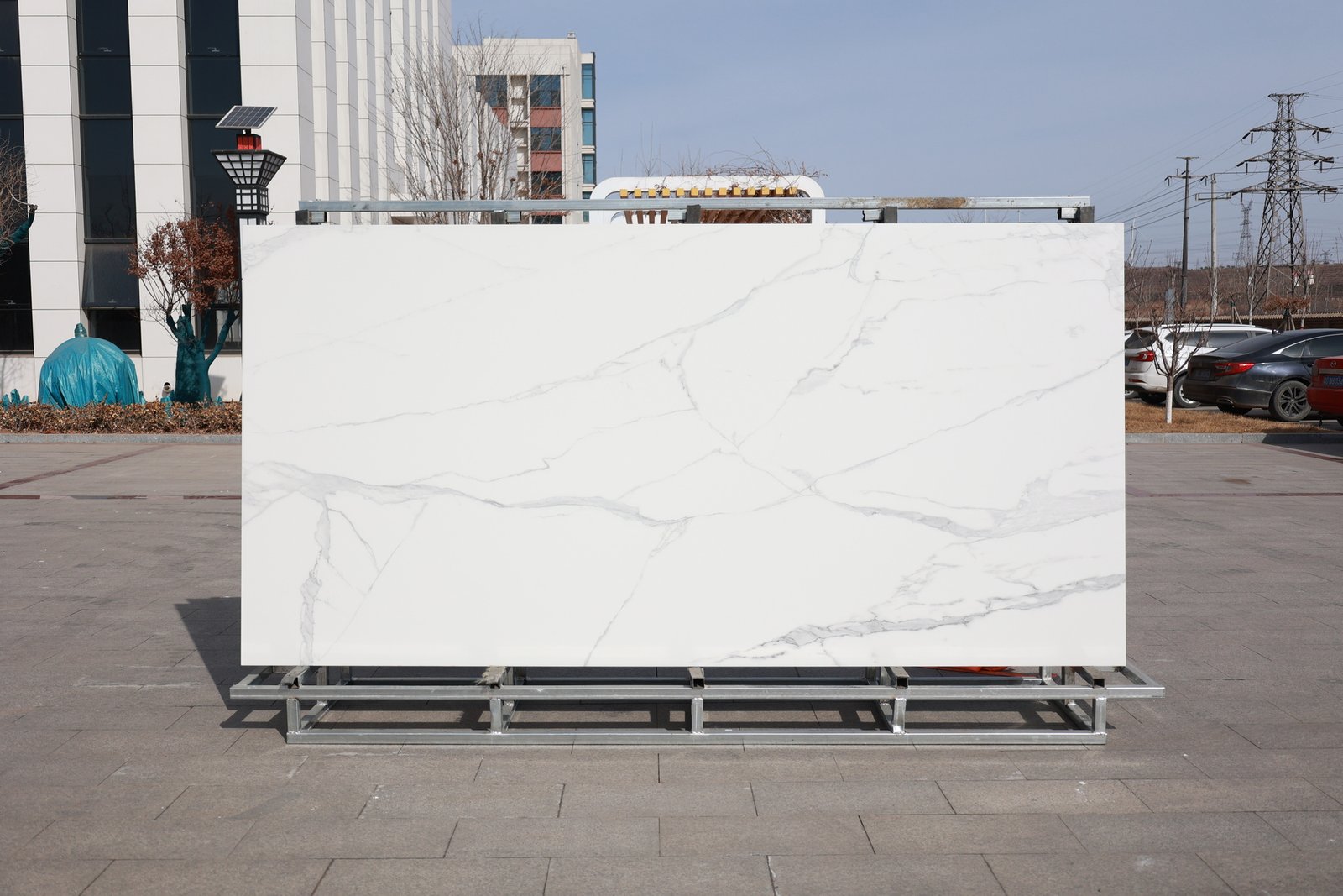 Statuario Grigio slab photo