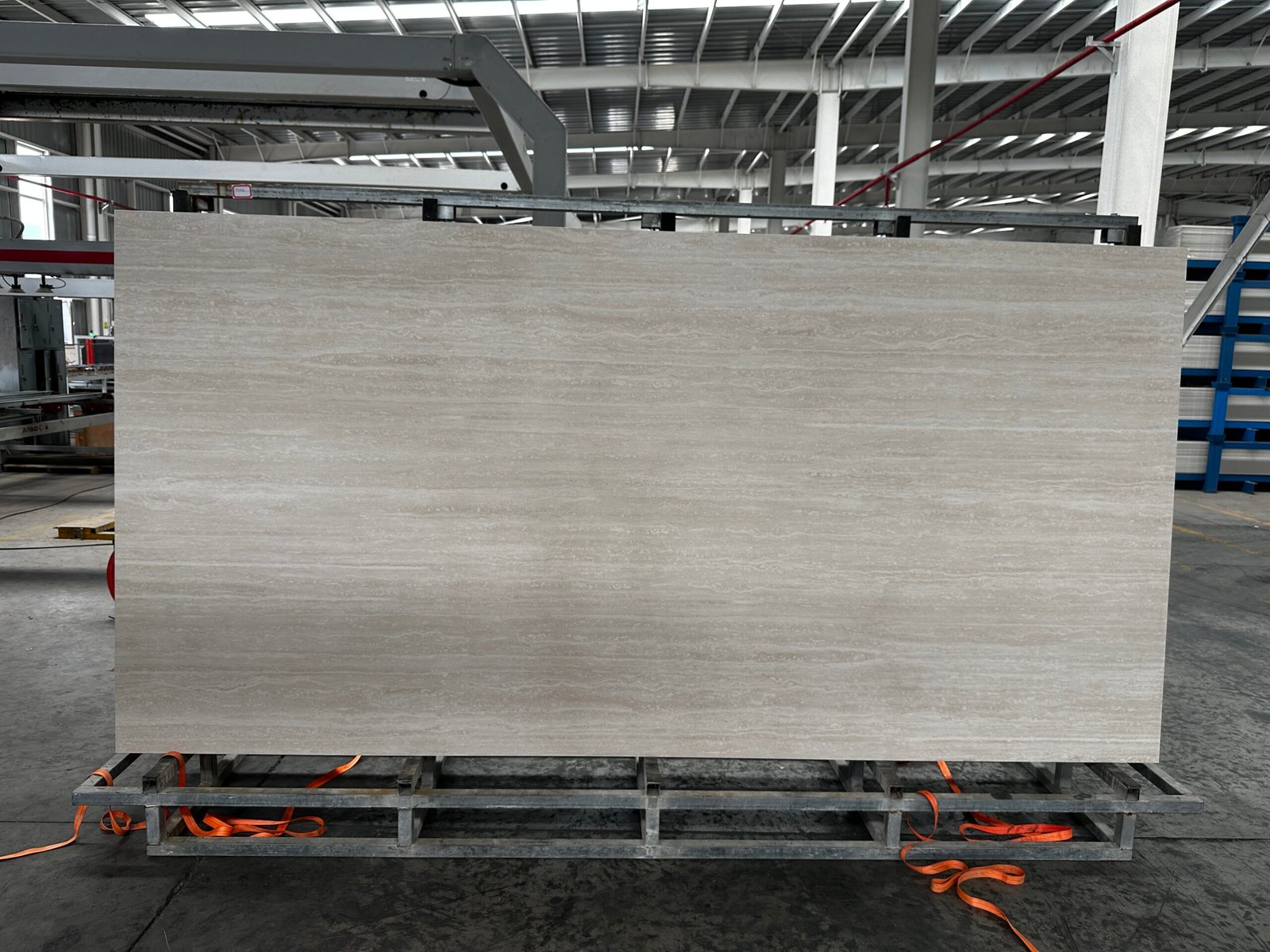 Roma Beige Travertine slab photo