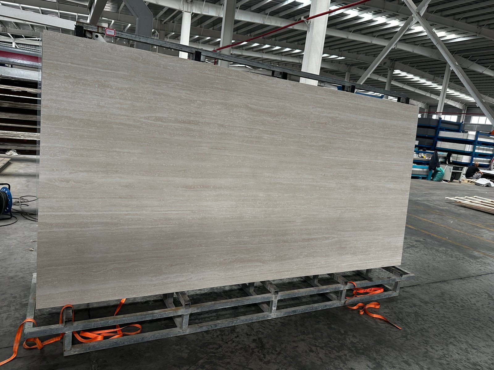 Roma Beige Travertine Slab Photos