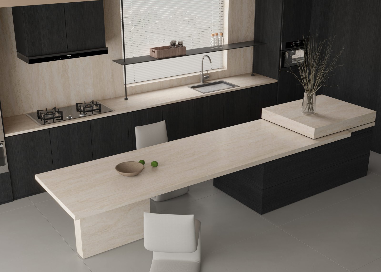 Travertine – Fine Matte Application Renderings