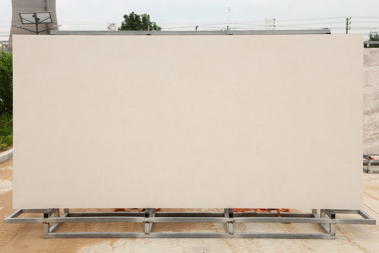 French White Limestone slab photo