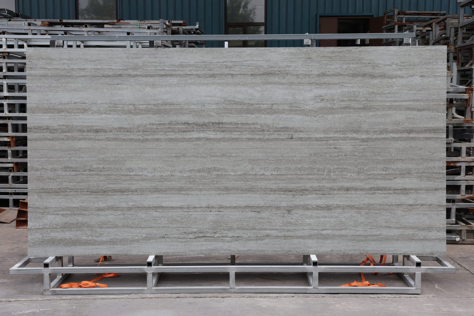 Silver Travertine Slab Photos