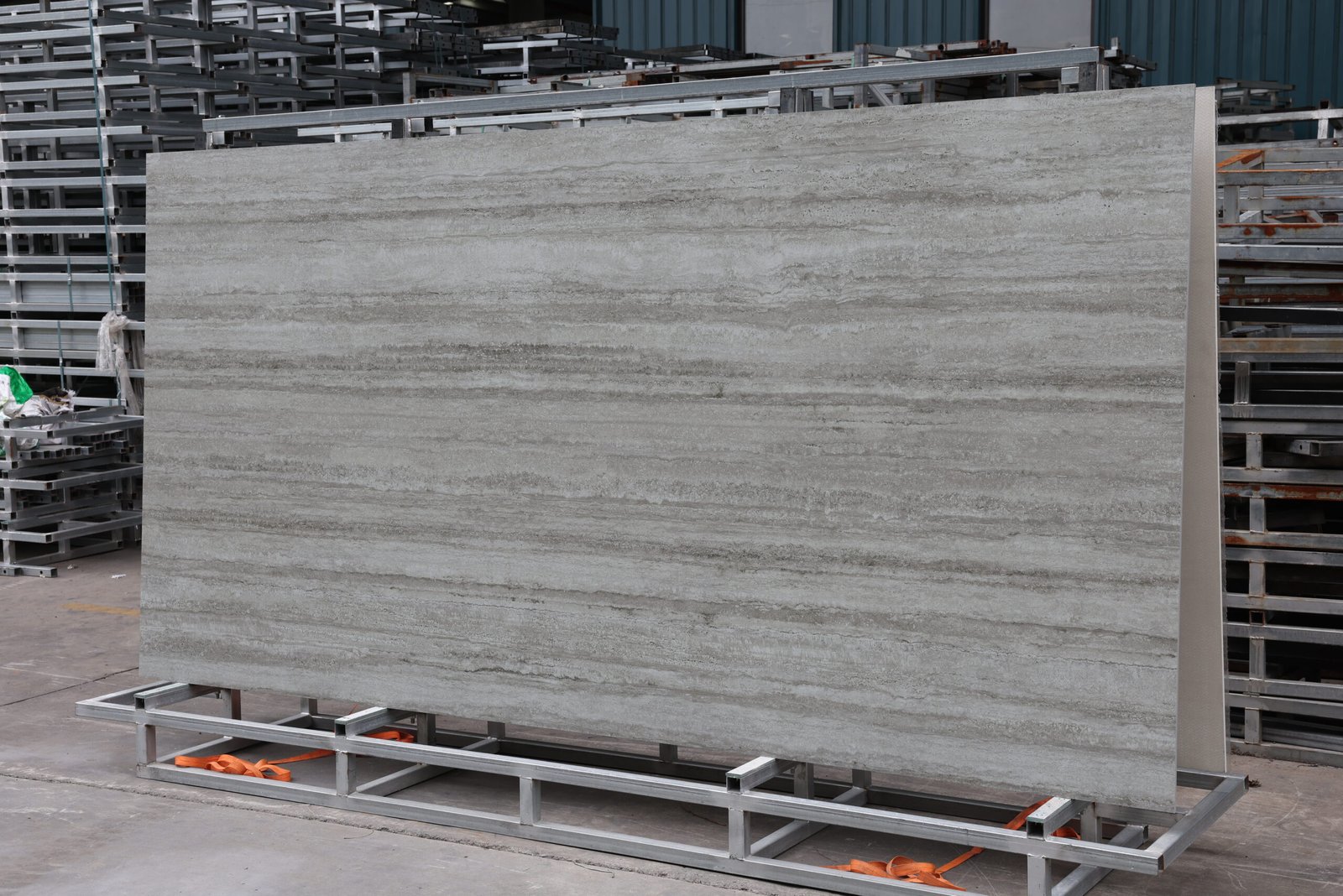 Silver Travertine Slab Photos